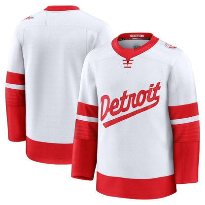 D.Red Wings Fanatics 2025 Stadium Series Premium Jersey - White Stitched American Hockey Jerseys CustomName