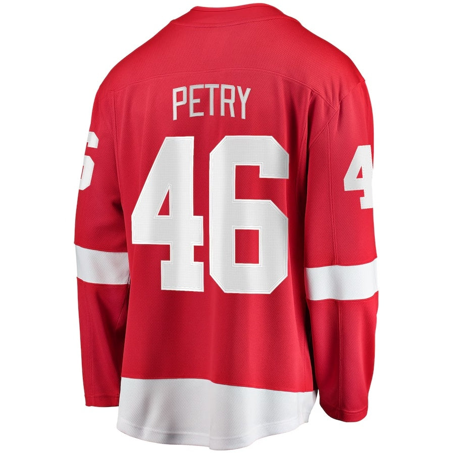 D.Red Wings #46 Jeff Petry Fanatics Home Breakaway Jersey - Red Stitched American Hockey Jerseys CustomName