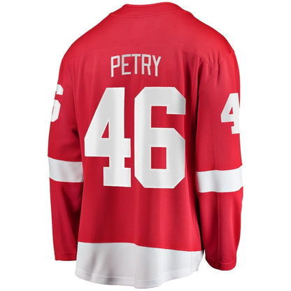 D.Red Wings #46 Jeff Petry Fanatics Home Breakaway Jersey - Red Stitched American Hockey Jerseys CustomName