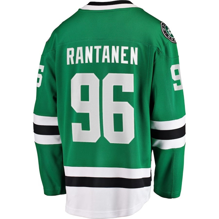 D.Stars #96 Mikko Rantanen Fanatics Home Breakaway Jersey - Kelly Green Stitched American Hockey Jerseys CustomName