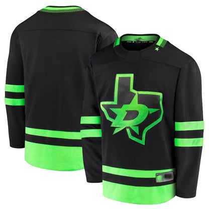 D.Stars Fanatics Branded 2020-21 Alternate Premier Breakaway Jersey Black Stitched American Hockey Jerseys CustomName