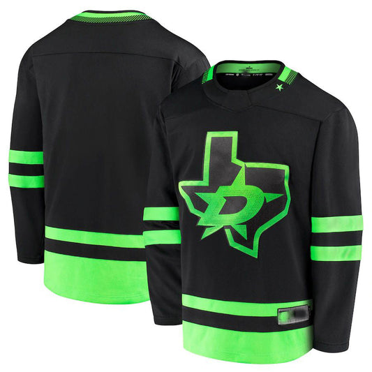 D.Stars Fanatics Branded 2020-21 Alternate Premier Breakaway Jersey Black Stitched American Hockey Jerseys CustomName