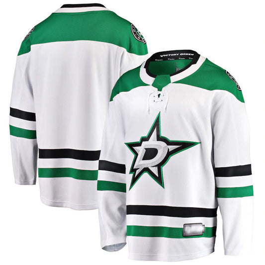D.Stars Fanatics Branded Breakaway Away Jersey White Stitched American Hockey Jerseys CustomName