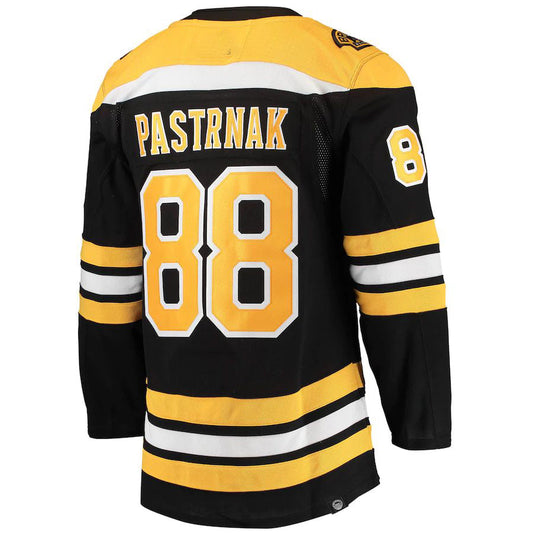 B.Bruins #88 David Pastrnak Home Primegreen Authentic Pro Player Jersey Black Stitched American Hockey Jerseys CustomName