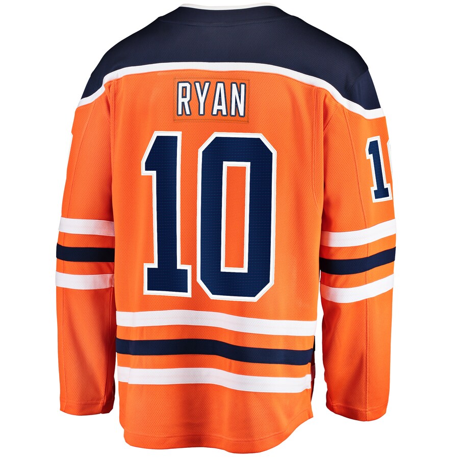 E.Oilers #10 Derek Ryan Fanatics Branded Home Breakaway Player Jersey Orange Stitched American Hockey Jerseys CustomName