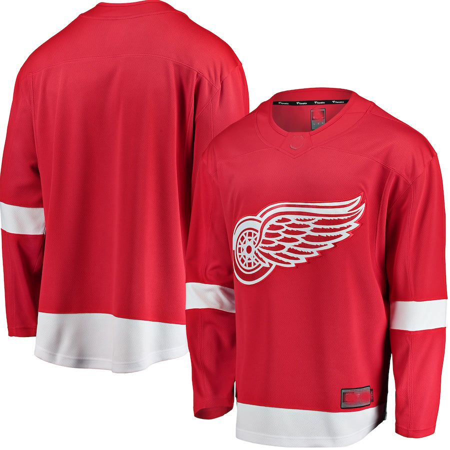 D.Red Wings anatics Branded Breakaway Home Jersey Red Stitched American Hockey Jerseys CustomName