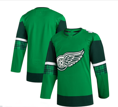 D.Red Wings 2023 St. Patrick's Day Primegreen Authentic Jersey - Kelly Green Stitched American Hockey Jerseys CustomName