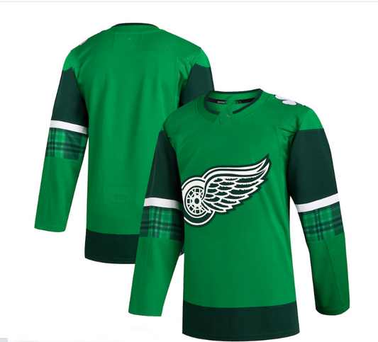 D.Red Wings 2023 St. Patrick's Day Primegreen Authentic Jersey - Kelly Green Stitched American Hockey Jerseys CustomName