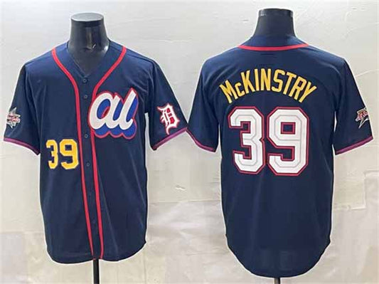 Detroit Tigers American League #39 Zach McKinstry Navy 2025 All-Star Edition Limited Stitched Baseball Jersey