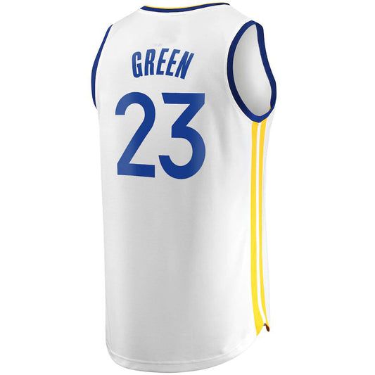 G.State Warriors #23 Draymond Green Fanatics Branded Fast Break Replica Player Jersey White Association Edition Stitched American Basketball Jersey