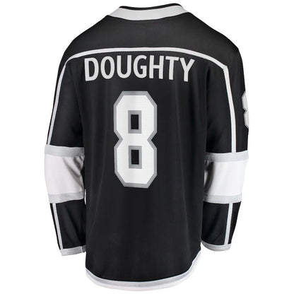 LA.Kings #8 Drew Doughty Fanatics Branded Home Premier Breakaway Player Jersey Black Stitched American Hockey Jerseys CustomName