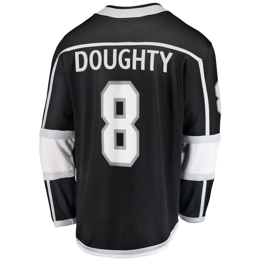 LA.Kings #8 Drew Doughty Fanatics Branded Home Premier Breakaway Player Jersey Black Stitched American Hockey Jerseys CustomName