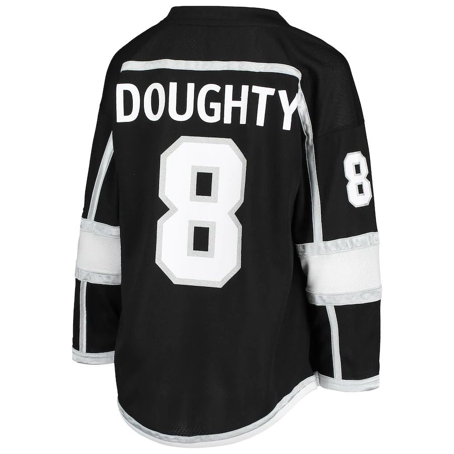 LA.Kings #8 Drew Doughty Home Replica Player Jersey  Black Stitched American Hockey Jerseys CustomName