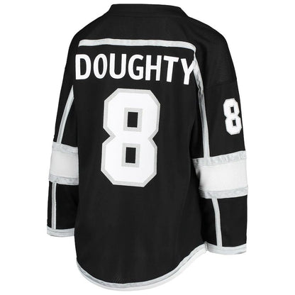 LA.Kings #8 Drew Doughty Home Replica Player Jersey  Black Stitched American Hockey Jerseys CustomName