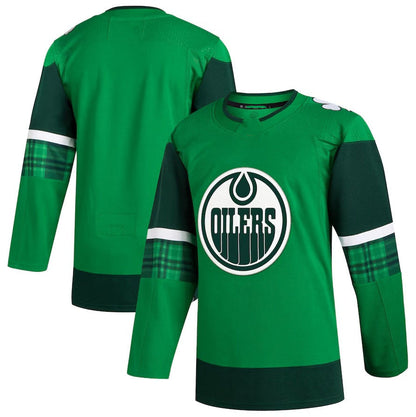 E.Oilers 2023 St. Patrick's Day Primegreen Authentic Jersey - Kelly Green Stitched American Hockey Jerseys CustomName