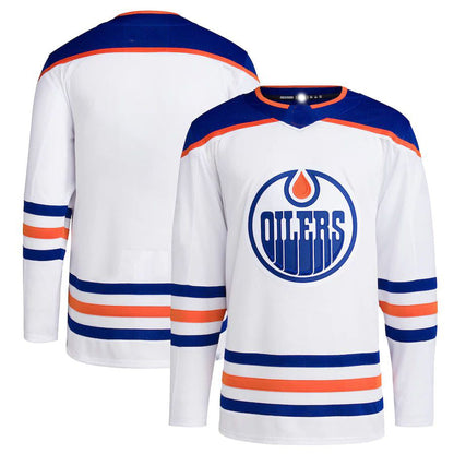 E.Oilers Away Primegreen Authentic Pro Blank Jersey White Stitched American Hockey Jerseys CustomName