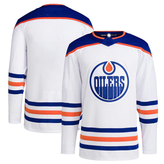 E.Oilers Away Primegreen Authentic Pro Blank Jersey White Stitched American Hockey Jerseys CustomName