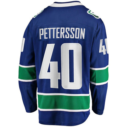 V.Canucks #40 Elias Pettersson Fanatics Branded 2019-20 Home Premier Breakaway Player Jersey  Stitched American Hockey Jerseys CustomName
