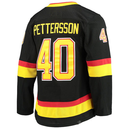 V.Canucks #40 Elias Pettersson Alternate Primegreen Authentic Pro Player Jersey Black Stitched American Hockey Jerseys CustomName
