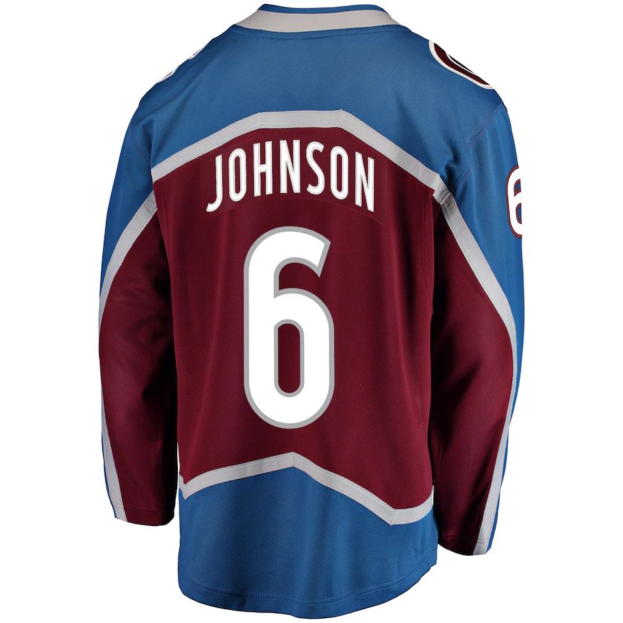 C.Avalanche #6 Erik Johnson Fanatics Branded Breakaway Player Jersey Burgundy Stitched American Hockey Jerseys CustomName