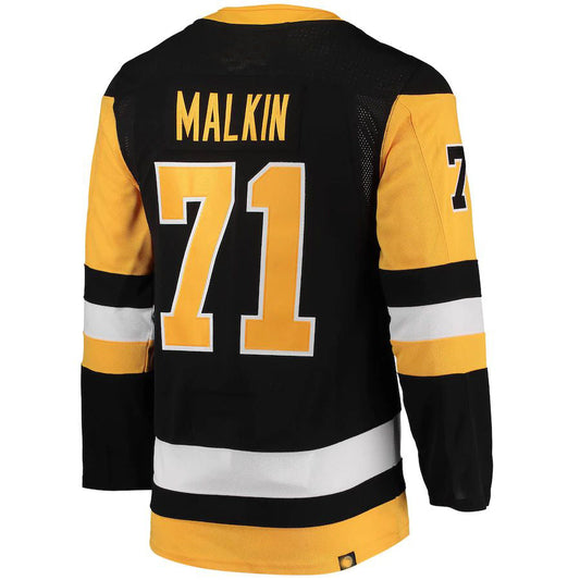 P.Penguins #71 Evgeni Malkin Home Primegreen Authentic Pro Player Jersey Black Stitched American Hockey Jerseys CustomName