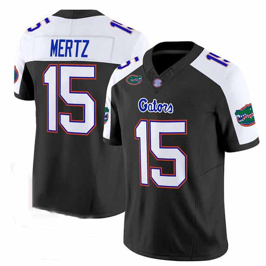 F.Gators #15 Graham Mertz Black Alternate 2024 F.U.S.E. Florida Patch Vapor Limited Stitched Football American College Jerseys