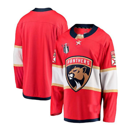 F.Panthers Fanatics Branded 2023 Stanley Cup Final Home Breakaway Jersey - Red Stitched American Hockey Jerseys CustomName