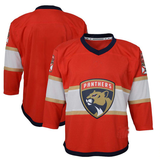 F.Panthers Preschool Home Replica Jersey Red Stitched American Hockey Jerseys CustomName