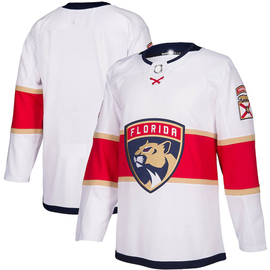 F.Panthers Away Authentic Jersey White Stitched American Hockey Jerseys CustomName