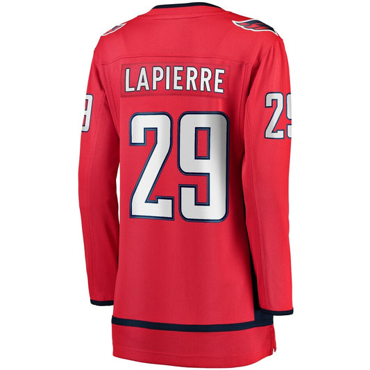 W.Capitals #29 Hendrix Lapierre Fanatics Branded Home Breakaway Player Jersey Red Stitched American Hockey Jerseys CustomName