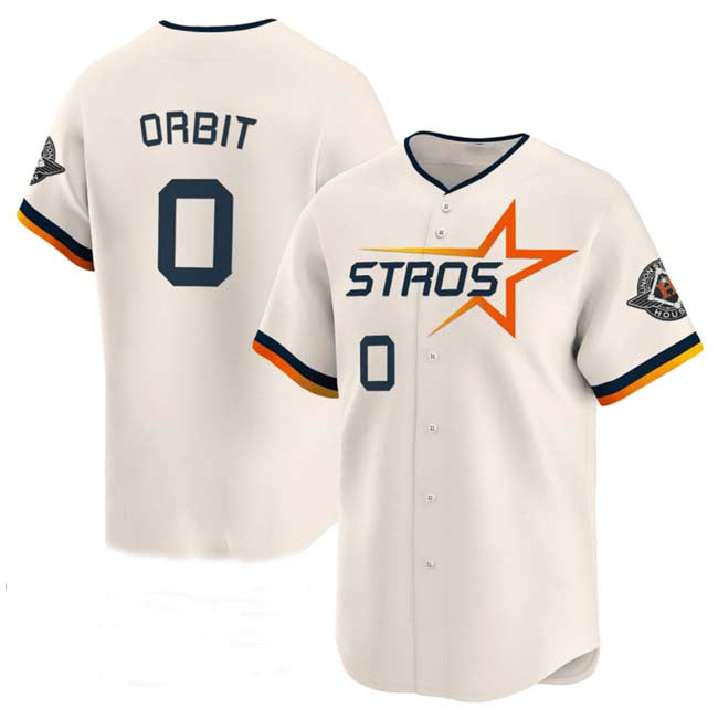 Houston Astros #0 Kaleb Ort Cream 2025 City Connect Limited Stitched Baseball Jersey