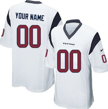 Custom H.Texans  White Limited Jersey Stitched American Football Jerseys