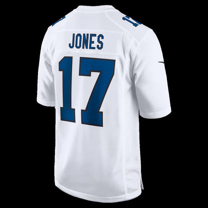 IN.Colts #17 Daniel Jones Tundra White Fashion Game Stitched American Football Jerseys CustomName
