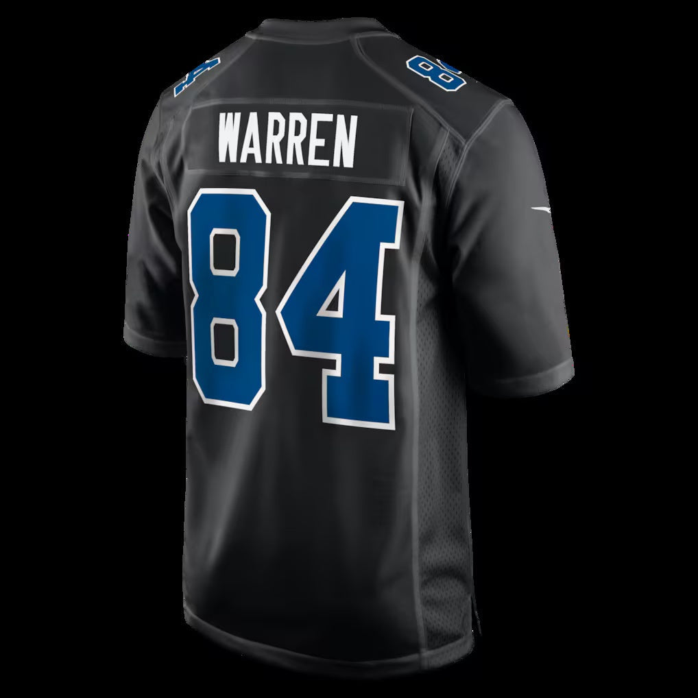 IN.Colts #84 Tyler Warren Carbon Black Fashion Game Stitched American Football Jerseys CustomName