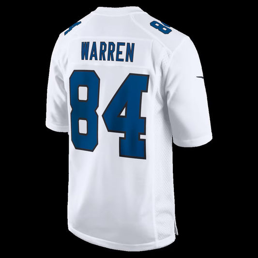 IN.Colts #84 Tyler Warren Tundra White Fashion Game Stitched American Football Jerseys CustomName