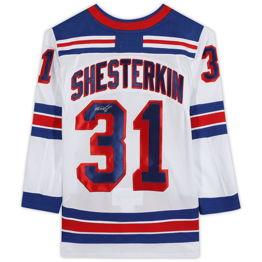 NY.Rangers #31 Igor Shesterkin Fanatics Authentic Autographed White Jersey Stitched American Hockey Jerseys CustomName