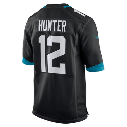 J.Jaguars #12 Travis Hunter Black 2025 Draft First Round Pick Alternate Game Player Stitched American Football Jerseys