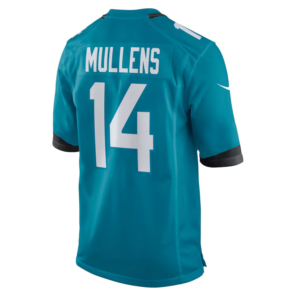 J.Jaguars #14 Nick Mullens Teal Team Game American Football Jersey