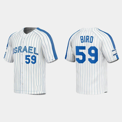 #59 JAKE BIRD ISRAEL BASEBALL 2023 WORLD BASEBALL CLASSIC JERSEY ¨C WHITE Stitches Baseball Jerseys