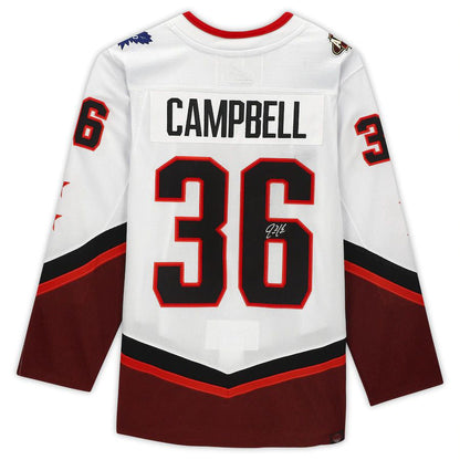 T.Maple Leafs #36 Jack Campbell Fanatics Authentic Autographed 2022 All-Star Game White Stitched American Hockey Jerseys CustomName