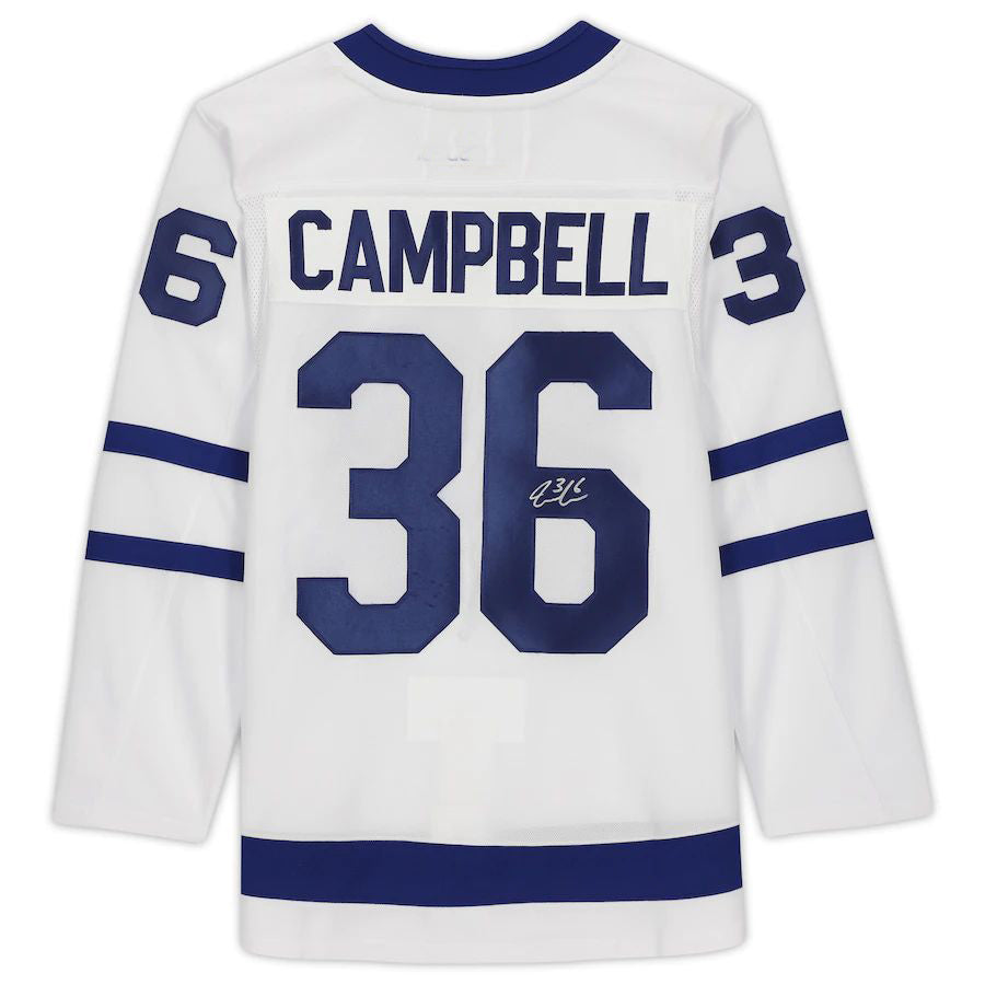 T.Maple Leafs #36 Jack Campbell Fanatics Authentic Autographed Jersey White Stitched American Hockey Jerseys CustomName