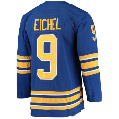 B.Sabres #9 Jack Eichel Home Captain Patch Primegreen Authentic Pro Player Jersey Royal Stitched American Hockey Jerseys CustomName