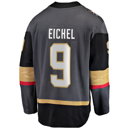 V.Golden Knights #9 Jack Eichel Fanatics Branded Alternate Breakaway Player Jersey Gray Stitched American Hockey Jerseys CustomName