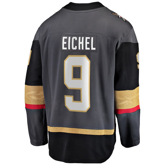 V.Golden Knights #9 Jack Eichel Fanatics Branded Alternate Breakaway Player Jersey Gray Stitched American Hockey Jerseys CustomName