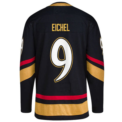 V.Golden Knights #9 Jack Eichel Reverse Retro 2.0 Authentic Player Jersey Black Stitched American Hockey Jerseys CustomName