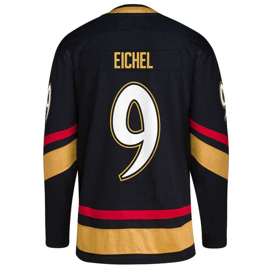 V.Golden Knights #9 Jack Eichel Reverse Retro 2.0 Authentic Player Jersey Black Stitched American Hockey Jerseys CustomName
