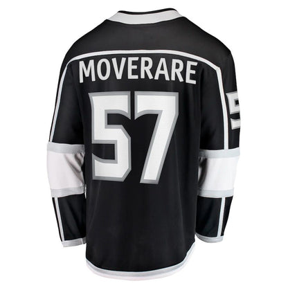 LA.Kings #57 Jacob Moverare Fanatics Branded Home Breakaway Player Jersey Black Stitched American Hockey Jerseys CustomName