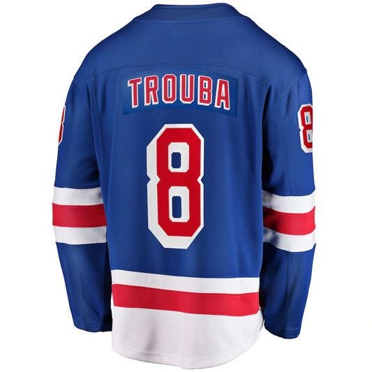 NY.Rangers #8 Jacob Trouba Fanatics Branded Home Breakaway Jersey Blue Stitched American Hockey Jerseys CustomName