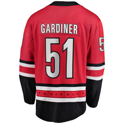 C.Hurricanes #51 Jake Gardiner Fanatics Branded Home Breakaway Player Jersey Red Stitched American Hockey Jerseys CustomName