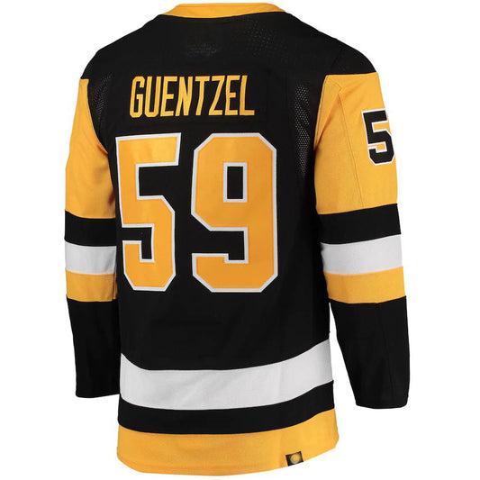 P.Penguins #59 Jake Guentzel Home Primegreen Authentic Pro Player Jersey Black Stitched American Hockey Jerseys CustomName